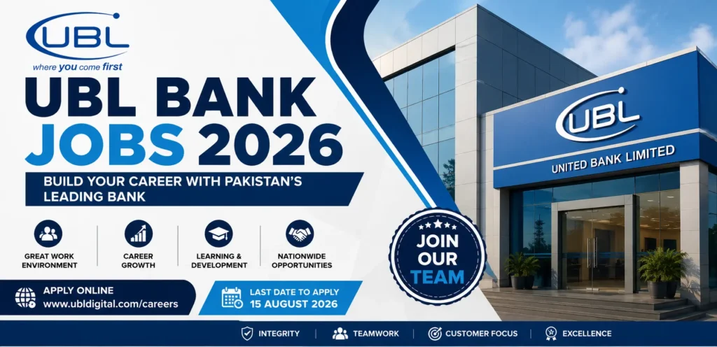 UBL Bank Jobs 2026 Latest Career Opportunities in Pakistan