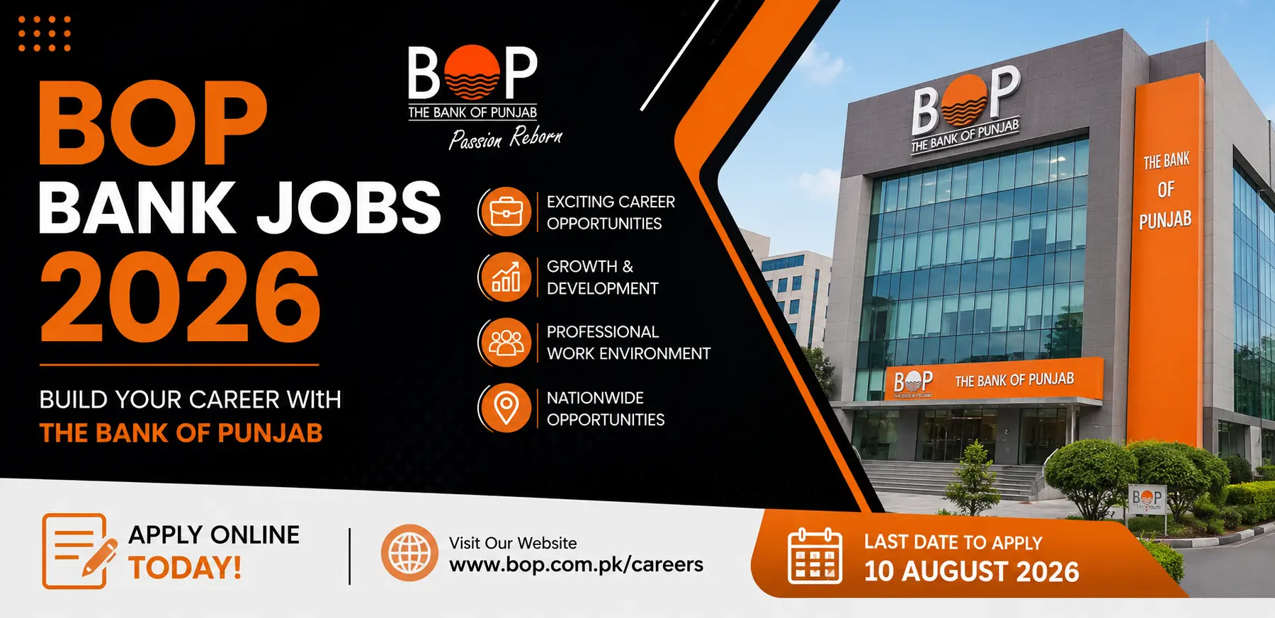 BOP Bank Jobs 2026 Latest Bank of Punjab Career Opportunities