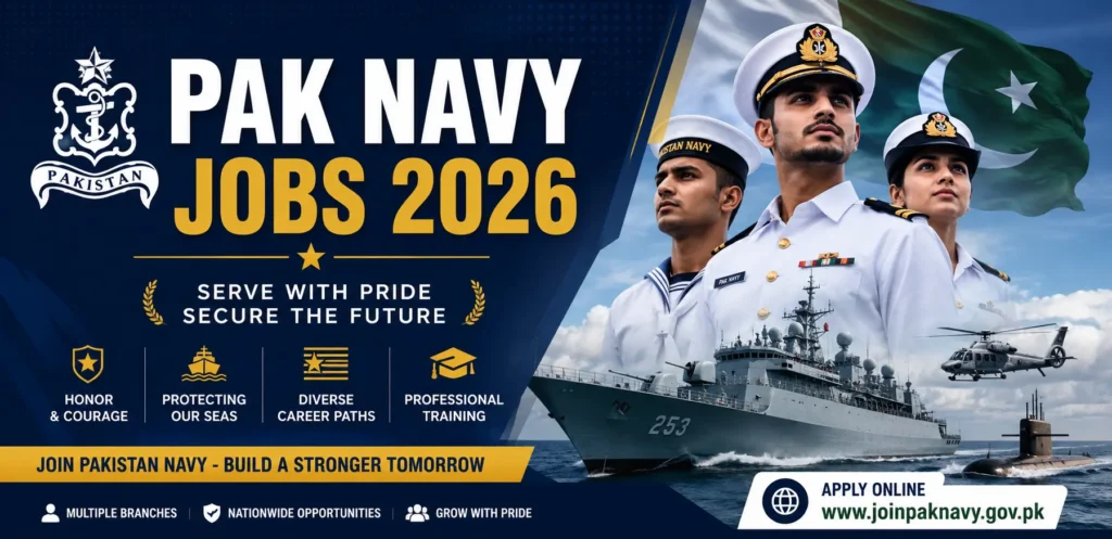Pak Navy Jobs 2026 Latest Online Registration Guide