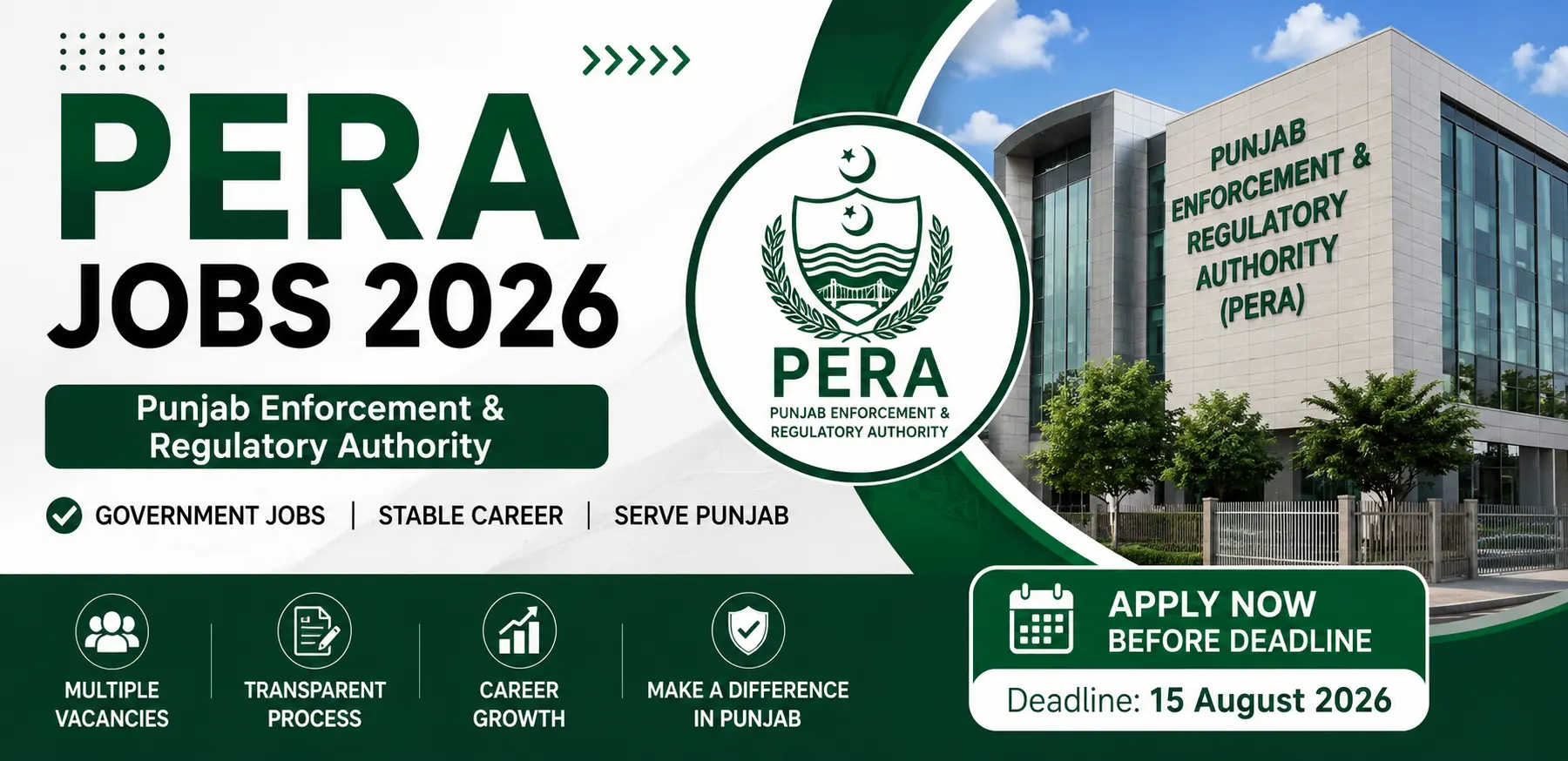 PERA Jobs 2026 Latest Punjab Enforcement & Regulatory Authority Careers