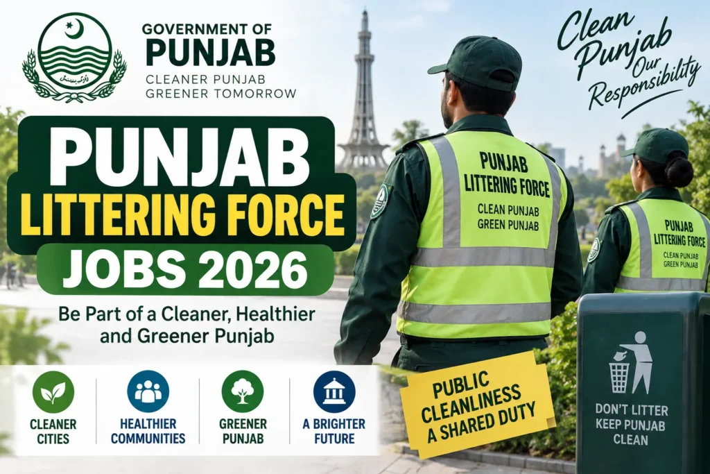 Punjab Littering Force Jobs 2026 Latest Updates & Application Guide